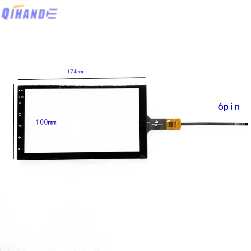 

Новый 2,d 7-дюймовый стеклянный сенсорный экран P/N TY-0010 FPC XDX 2.5D GPS автомобильная навигация Радио Емкостный сенсорный экран дигитайзер Датчик