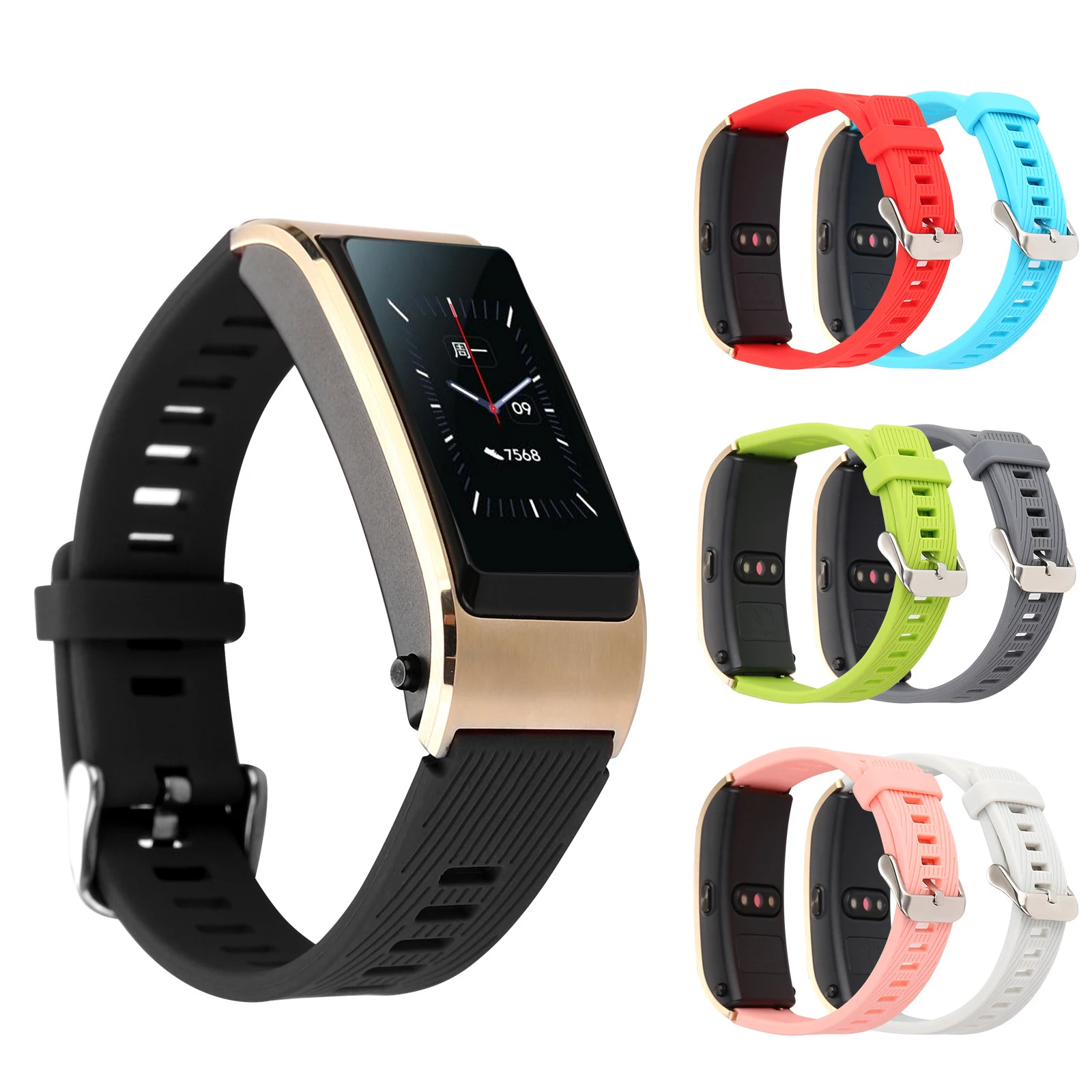 

Silicone Bracelet For Huawei Talkband B5 Watch Strap Replacement sports watchbands 18mm Watch band Huawei B5 ремешок