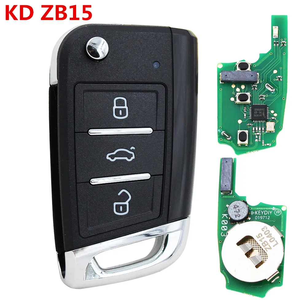 

Универсальный Автомобильный Ключ-пульт KEYDIY ZB15 KD Из Прочного Металла И ABS-пластика Для KD-X2, KD900, KD-MAX, В Стиле MQB