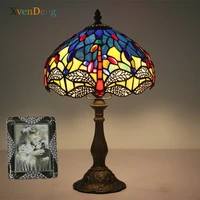 Turkish Table Lamps Stained Glass Tiffany Mediterranean Vintage Baroque Desk Lamps Bedroom Led Stand Light Home Decor Lighting