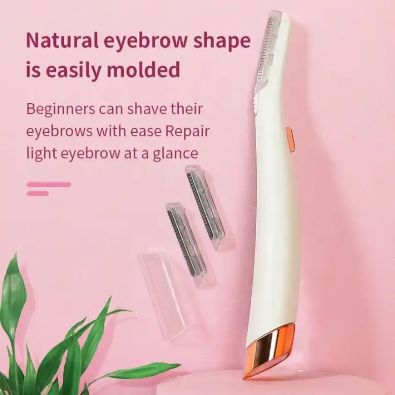 

Face Hair Remover Lighted Facial Expoliator Electric Shaver Razor Face Hair Shaver Painless Exfoliates Dead Skin Neck Clean Tool