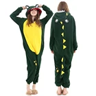 Пижама-кигуруми из крокодила, комбинезон в виде животного, Забавный милый комбинезон для женщин и девушек, яркий праздничный наряд, вечерний комбинезон унисекс