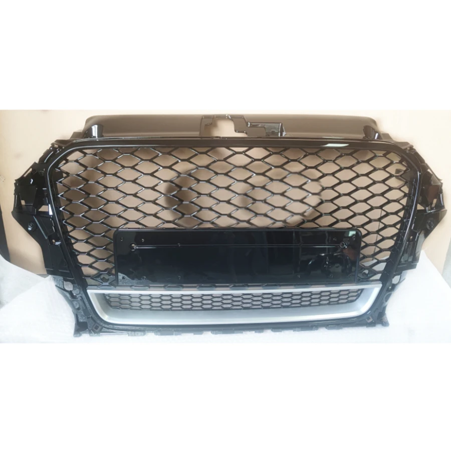 

Honeycomb Grill Mesh Gloss Black for Audi A3/S3 8V 2014 2015 2016 RS3 Quattro Style Hex Mesh Front Bumper Hood Grille