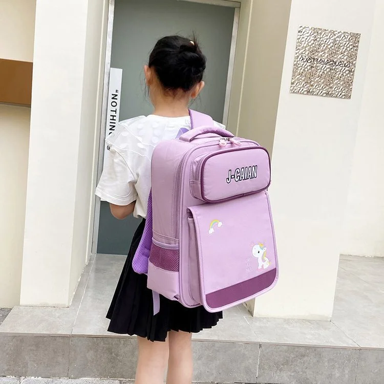 Children Primary School Students Cartoon Cute Bags New Grade 1-3 Girls Unicorn Boys Astronaut High-capacity Backpacks All-match