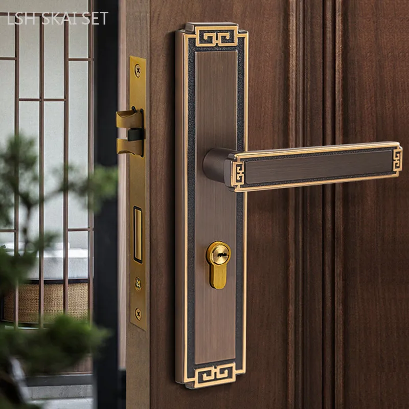 Китайский медный Магнитный бесшумный дверной замок высокого качества бытовой