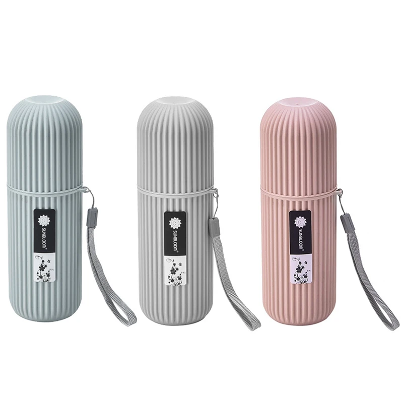 

Travel Toothbrush Storage Box Portable Wash Cup Brushing Cup Toothpaste Tooth Cylinder Travel Travel Mouthwash Cup Set