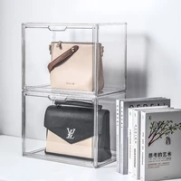 transparent storage box flat dust proof cabinet doll hand made doll display display stand household bag storage storage box