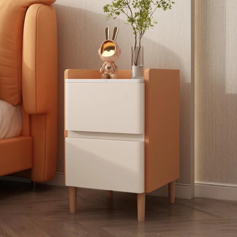 

Wood Nordic Nightstand Modern Minimalist Bedroom Drawers Storage Bedside Table Corner Cabinet Mesitas De Noche Furniture Bedroom