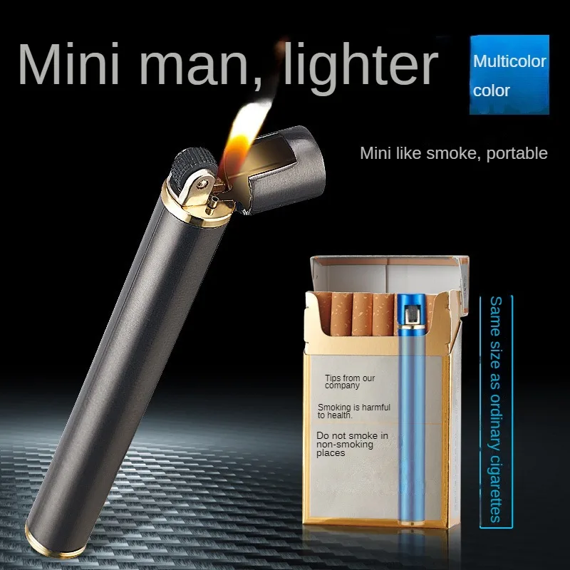 

Dcd Cylindrical Cigarette Creative Grinding Wheel Flame Lighter