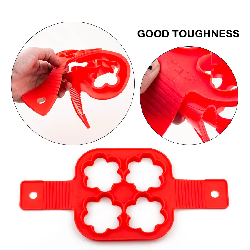 

Kitchen Baking Accessories Silicone Mold Pancake Maker Nonstick Cooking Tool Eggs Molds Maker Egg Cooker Pan egg piercer