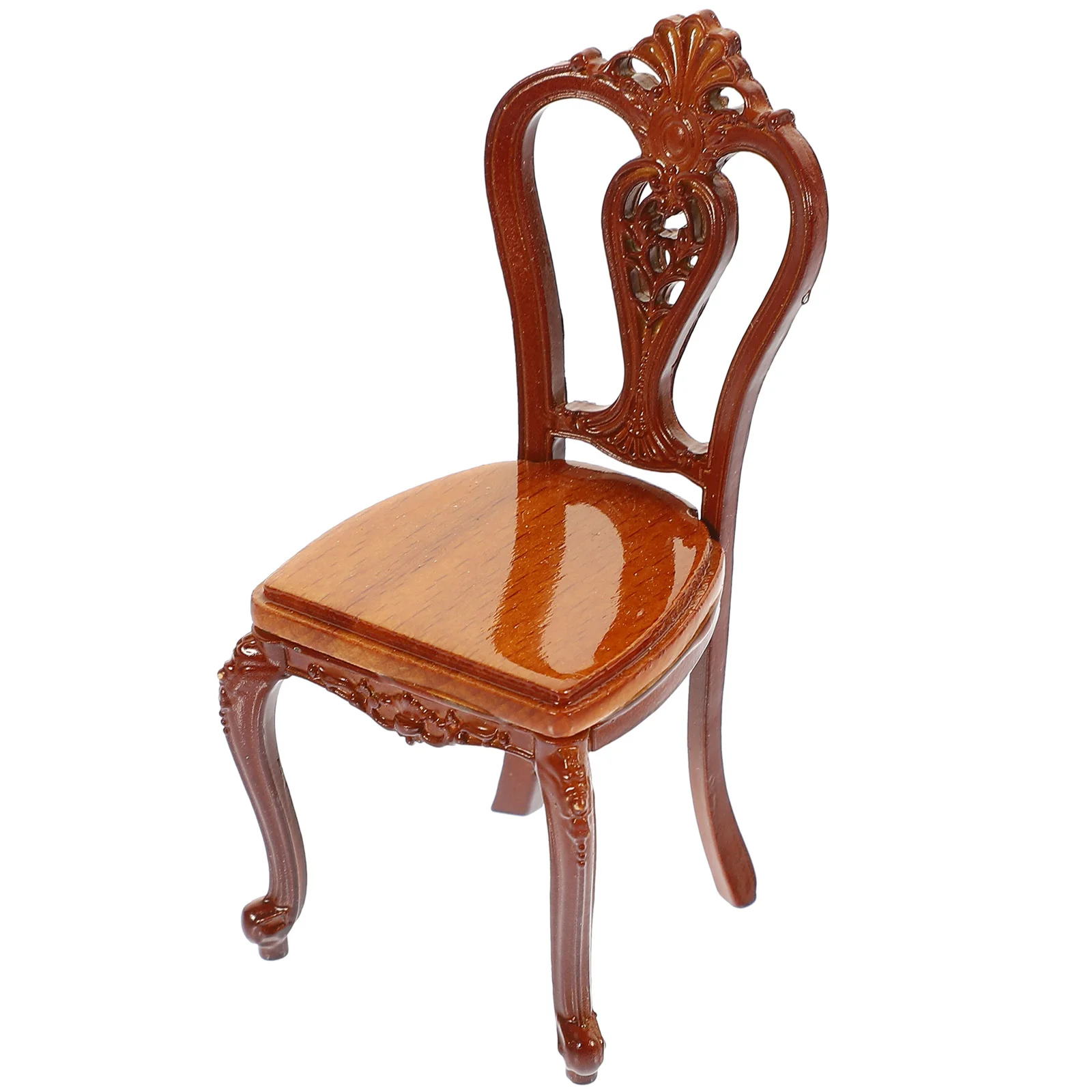 

Toys Adorable Furniture Miniature Chair Model No Armrests Wooden Adornment House Decoration DIY