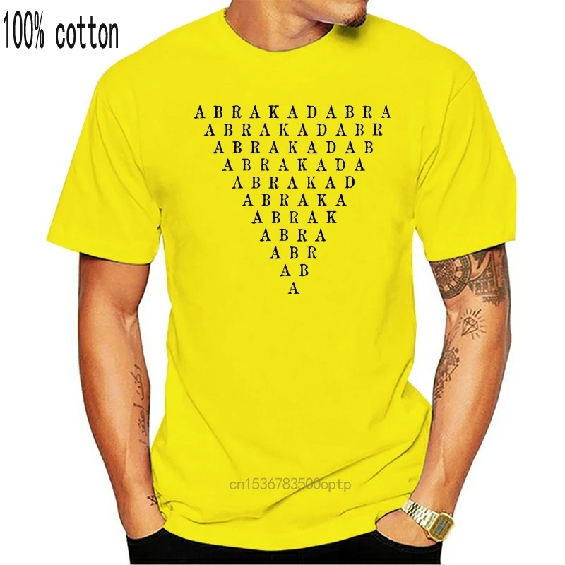 ABRACADABRA-волшебное изделие-magick-Aleister Crowley футболка с мистическим узором |