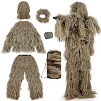 3d withered grass ghillie suits sniper military tactical camouflage clothing hunting suits army airsoft hunting clothes set kits