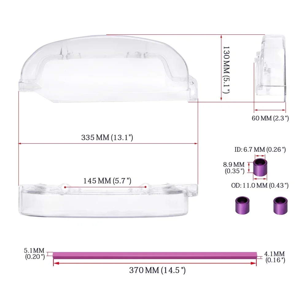 Корпус шестерни двигателя автомобиля прозрачная крышка для 1987-93 Mitsubishi Galant VR4 4G63