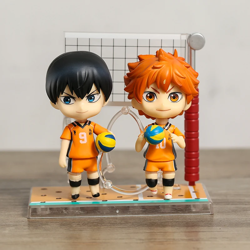 

Haikyuu!! 1411 Hinata Syouyou 1455 Kageyama Tobio The New Karasuno Ver. Q Version Action Figure Collection Model Doll Toys