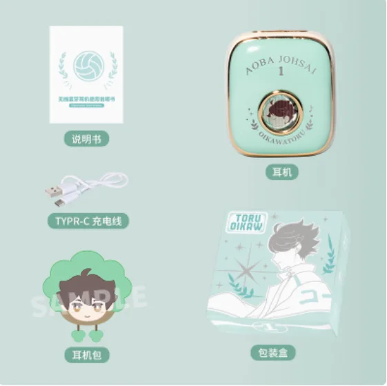 Аниме Хайкю!! Oikawa Tooru Косплей Беспроводные наушники-вкладыши с сенсорным