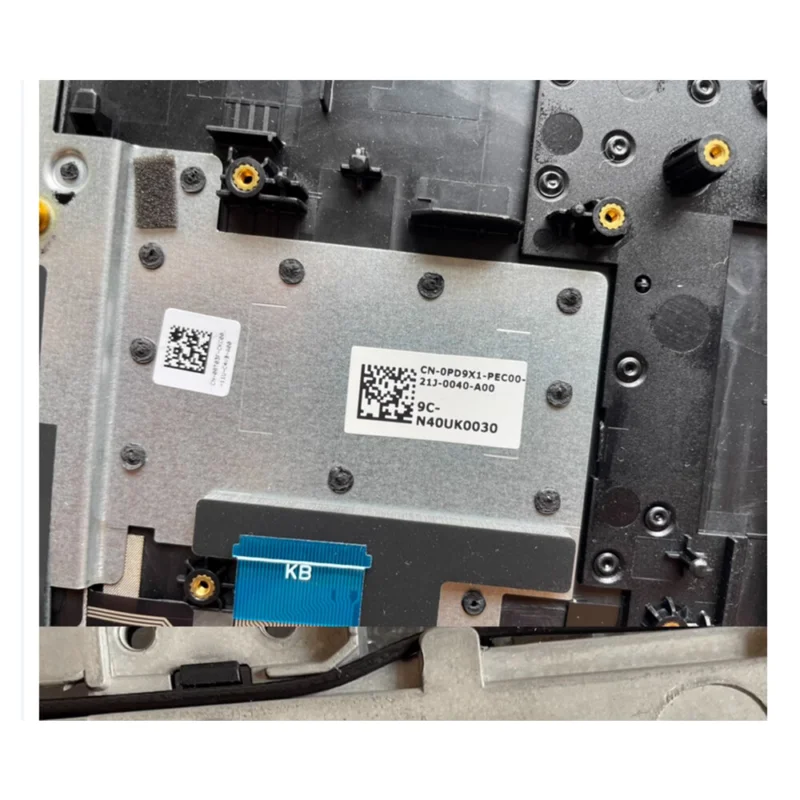 Верхний чехол для упора рук ноутбука Dell G7 7700 с клавиатурой подсветкой 0RC7PR RC7PR