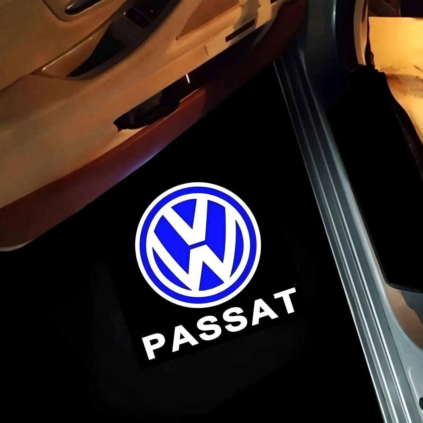 

2X светодиодный светильник с логотипом двери автомобиля, светодиодный проекционный светильник для Volkswagen VW Passat B5 B5.5 Touareg 2000-2010 2002 2005 2004 2007 2008 2009