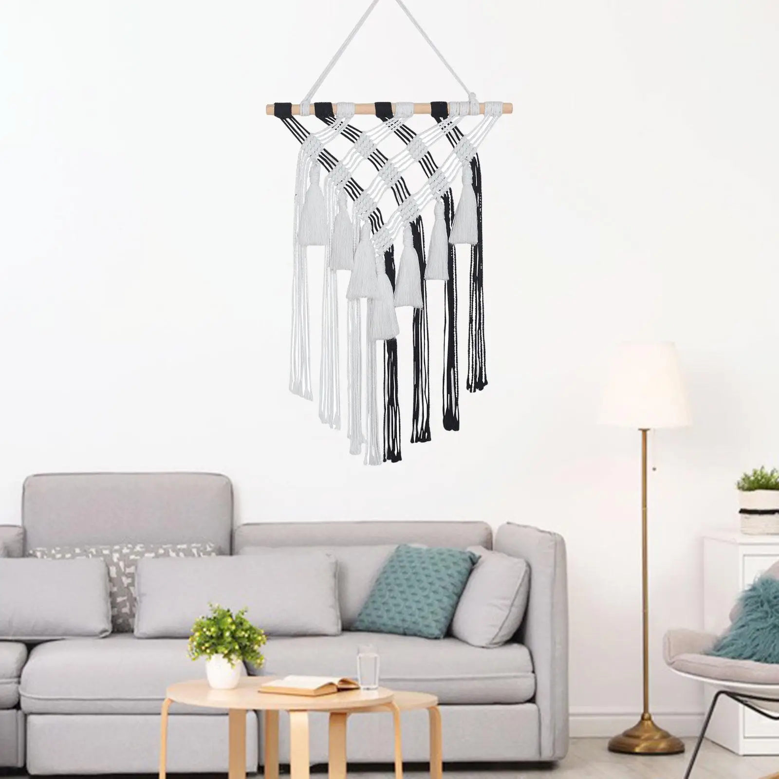 

Chic Macrame Wall Hanging Tapestry Tassel Fringe for Nursery Apartment Decor