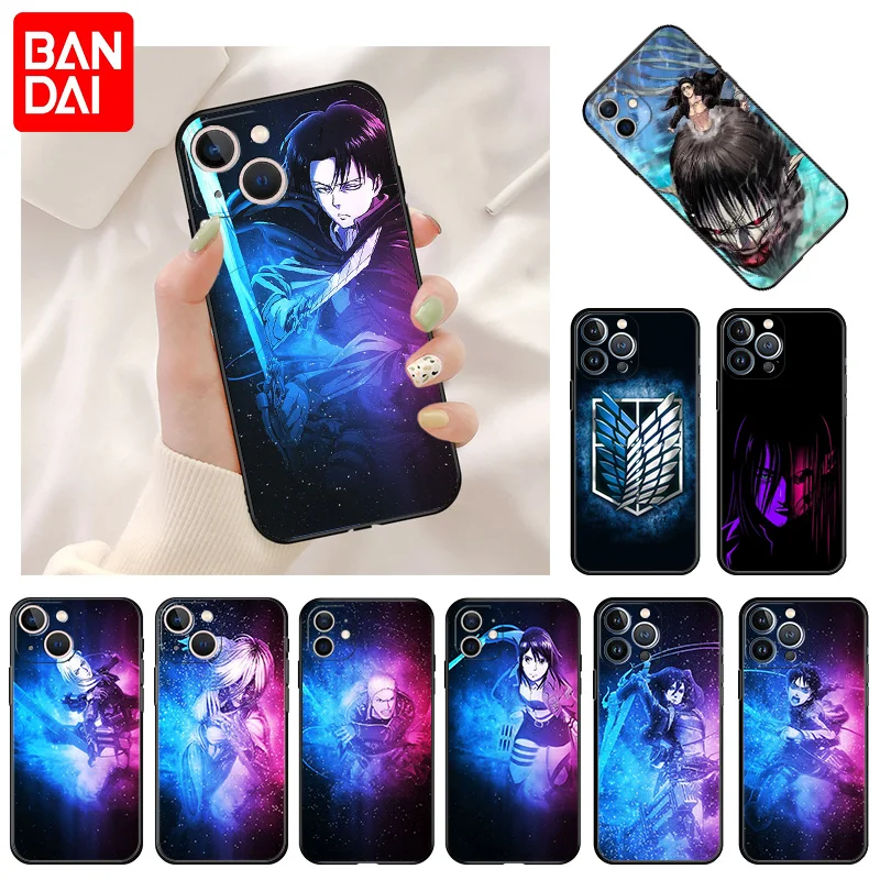 

Attack on Titan Eren Phone Case For iPhone 11 12 13 Pro Max Mini XR SE 7 8 6S Plus X XS Max Anime Soft Silicone Back Cover Funda