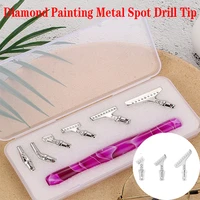 diy diamond painting pen replacement pen heads multi placers alloy point drill pen heads quick tool nail art pen tips tools