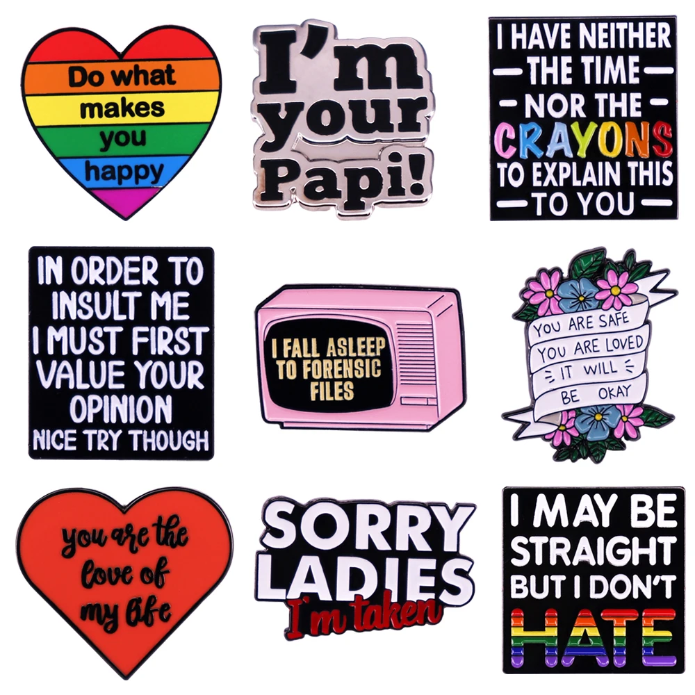 Цитата: Сделайте, что вы счастливы, эмаль, искусственные Значки для ювелирных изделий, Подарочные броши для ювелирных изделий Цитата: Сделайте, что вы счастливы, эмаль, искусственные Значки для ювелирных изделий, Подарочные броши для ювелирных изделий