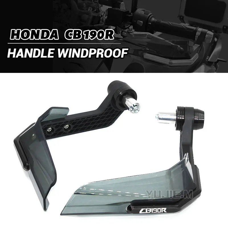 

LOGO CB190R Motorcycle Accessories 22mm 7/8" Handguard Shield Hand Guard Protector Windshiel For Honda CB190R CB 190R
