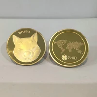 cheap new gold shiba inu shib metal crafts xrp btc ripple ethereum wow doge gift coin bit silver virtual non currency coins