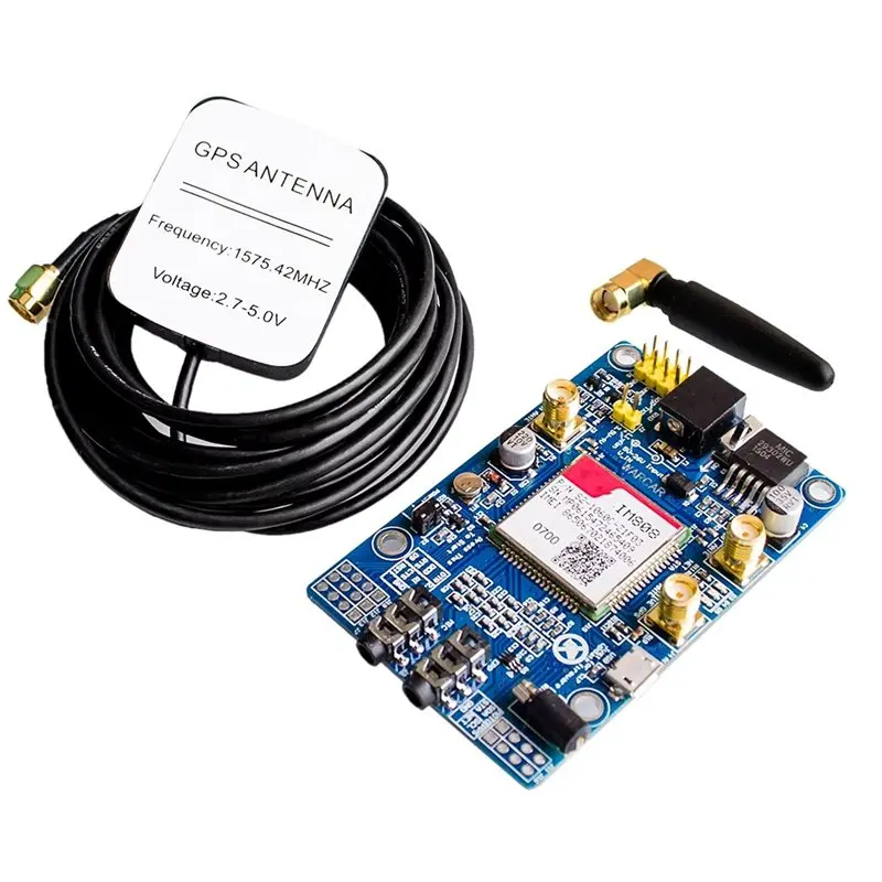 Фото Новинка: GSM-модуль для SIM808, плата разработки GSM GPRS GPS с антенной GPS IPX SMA для Raspberry Pi №1