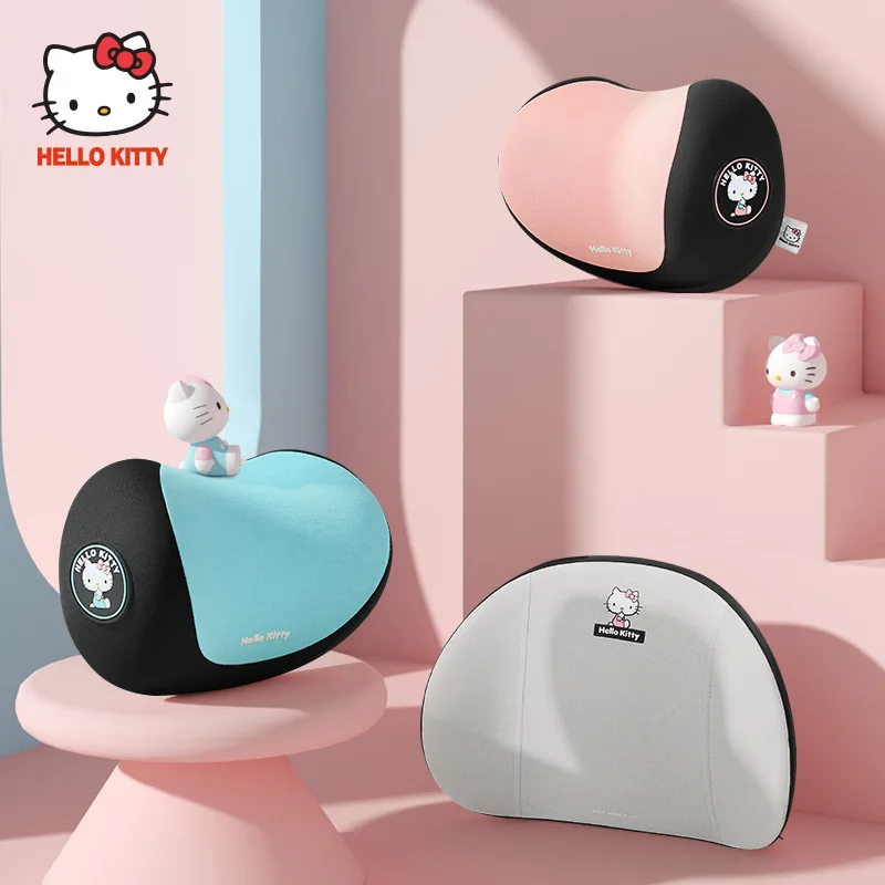 

Kawaii Sanrio Plush Hellow Kitty Cartoon Cute Car Headrest Neck Pillow Seat Pillow Anime Plush Toys for Girls Birthday Gift