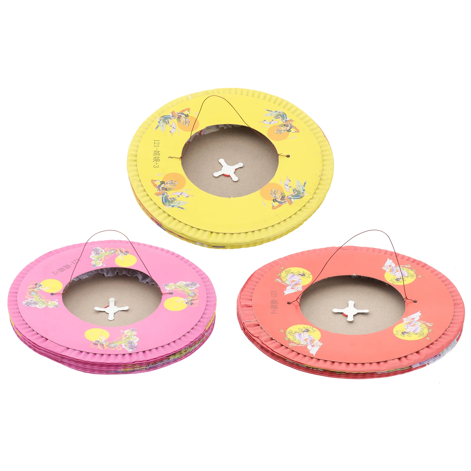 

Lanterns Lantern Festival Hanging Paper Chinese Moon Autumn Ceiling Spring Fireplace Collapsible Lamp Foldingyear Decorations