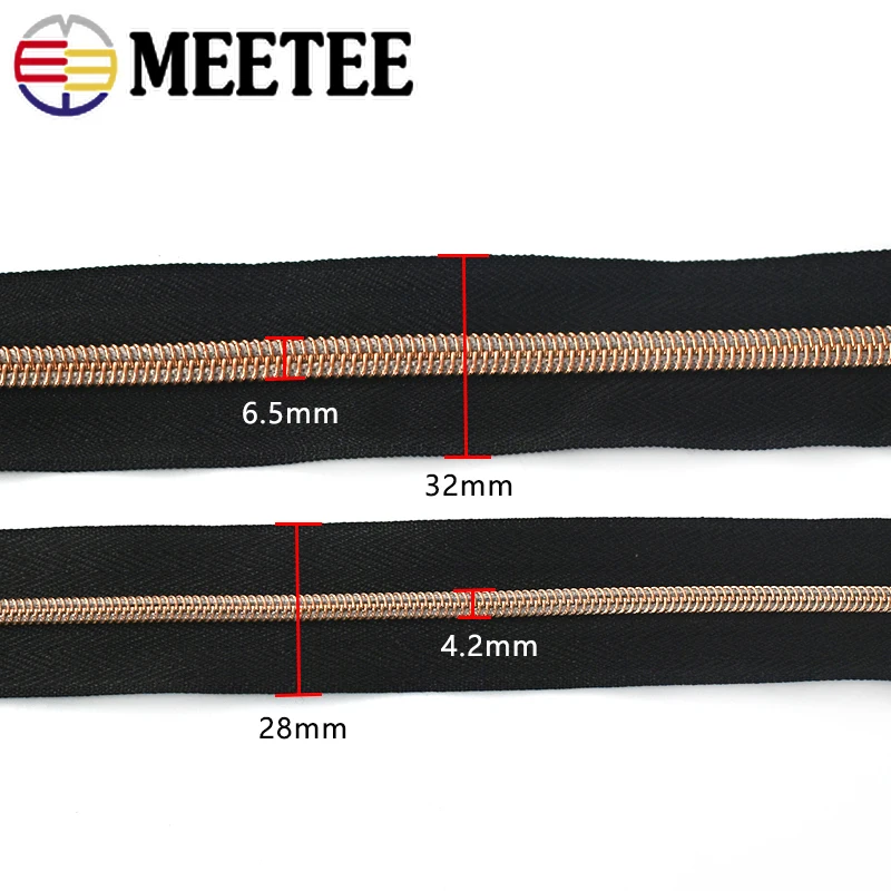 Нейлоновые застежки-молнии Meetee 3 #5 # 5/10 метров | Дом и сад