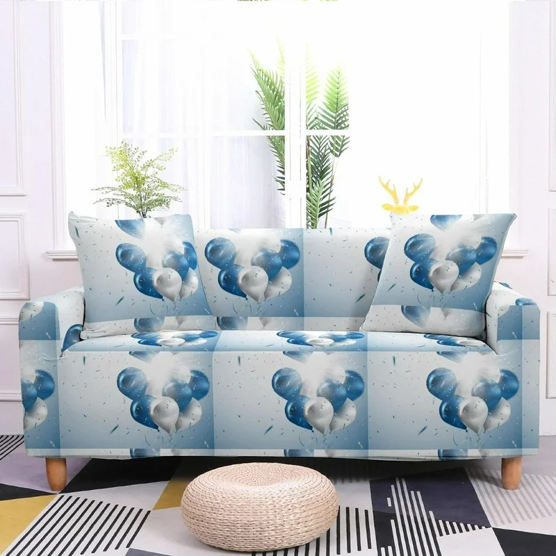 

Flower Print Corner Sofa Covers Living Room All-inclusive Elastic Couch Cushion Covers Armchair Sofa Towel Fundas Para Sofás