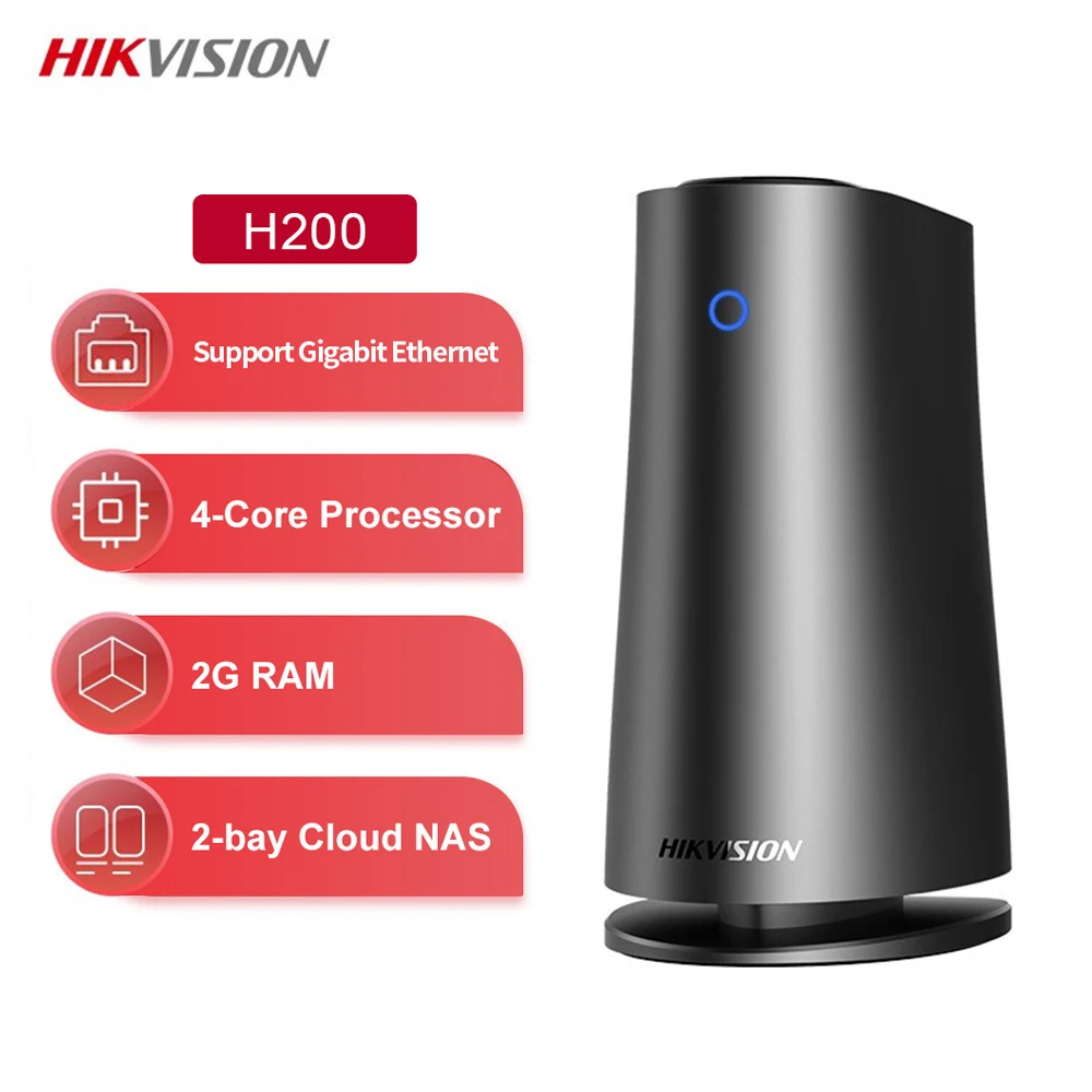 

Hikvision NAS Personal Private Network Disk Network Storage Server Private Cloud Remote Access Automatic Backup H200 Diskless
