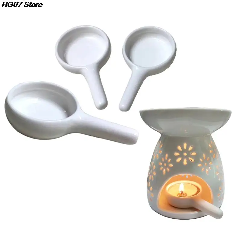 

Ceramic Candle Holder Wax Melt Oil Burner Diffuser Fragrance Tray Aromatherapy Furnace Candlestick Home Decoration