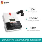 Автоматический контроллер заряда солнечной батареи MPPT для регулятора литиевых батарей с фотоэлементом или дистанционным измерителем, 20 А, 12 В, 24 В