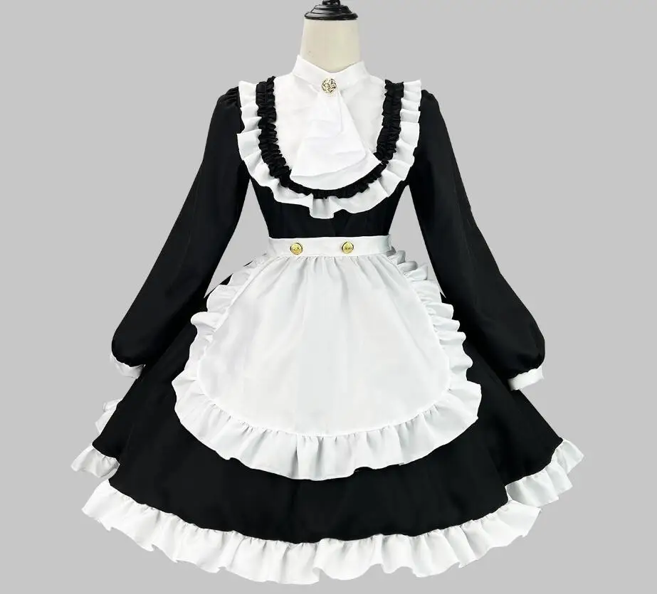 

Anime Fate Grand Order Cosplay Saber Maid Waiter Lolita Princess Dress Panty Stocking Anarchy Apron Costume Astolfo Halloween