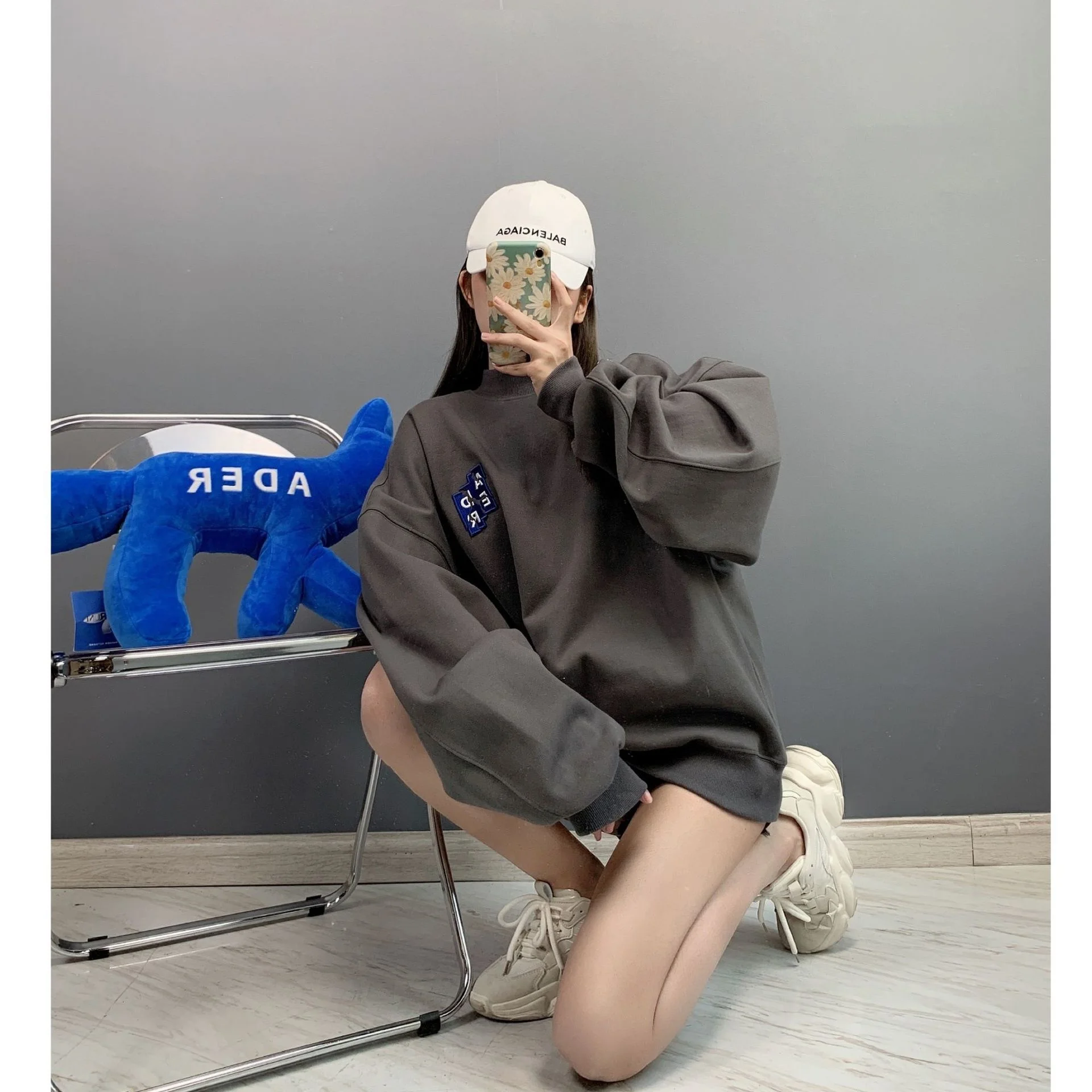 

ADER ERROR Korean High Quality Sweatshirt Men and Women Couples Round Neck Sixth Anniversary Loose Casual Oversized Sweater