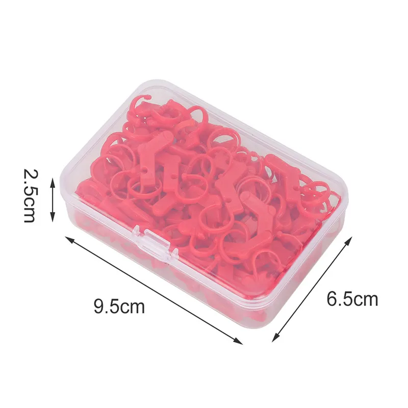 40/50 шт. пластиковые инструменты для вязания маркеры крючком с защелкой зажим