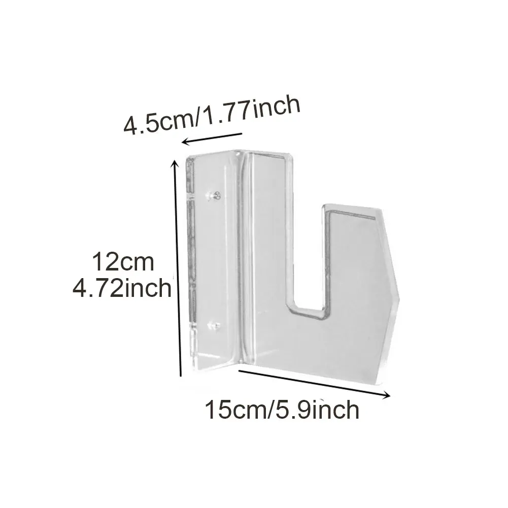 

1pair Wall Mount Display Stand Transparent Acrylic Longboard Hanger Heavy Duty Universal Deck Accessories Home Skateboard Rack