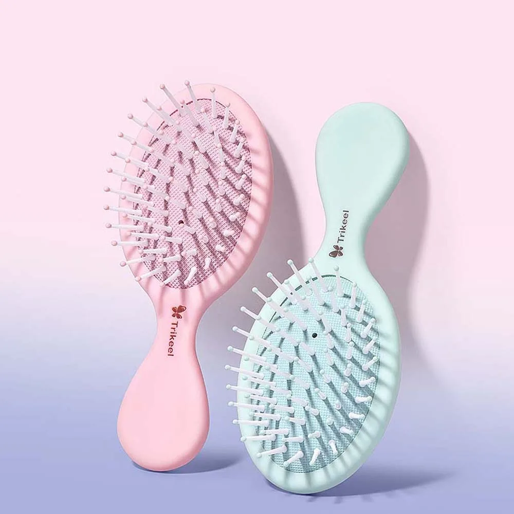 

Mini Styling Hair Brush Portable Airbag Comb Candy Color Massage Hair Comb Antistatic Scalp Comb Styling Accessories