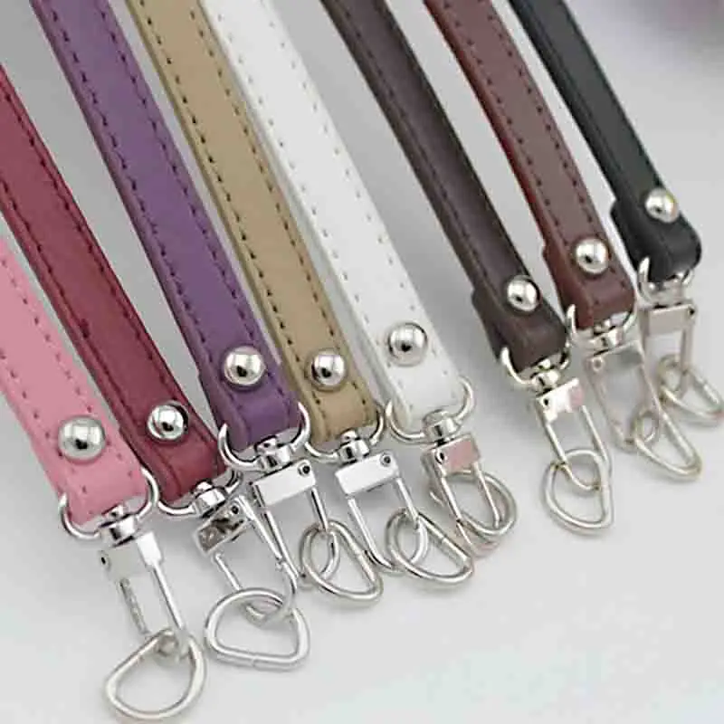 

Ручной обжимной кожаный тонкий ремешок ручной работы портативный сменный однотонный ремешок ручка универсальный ремешок для сумки