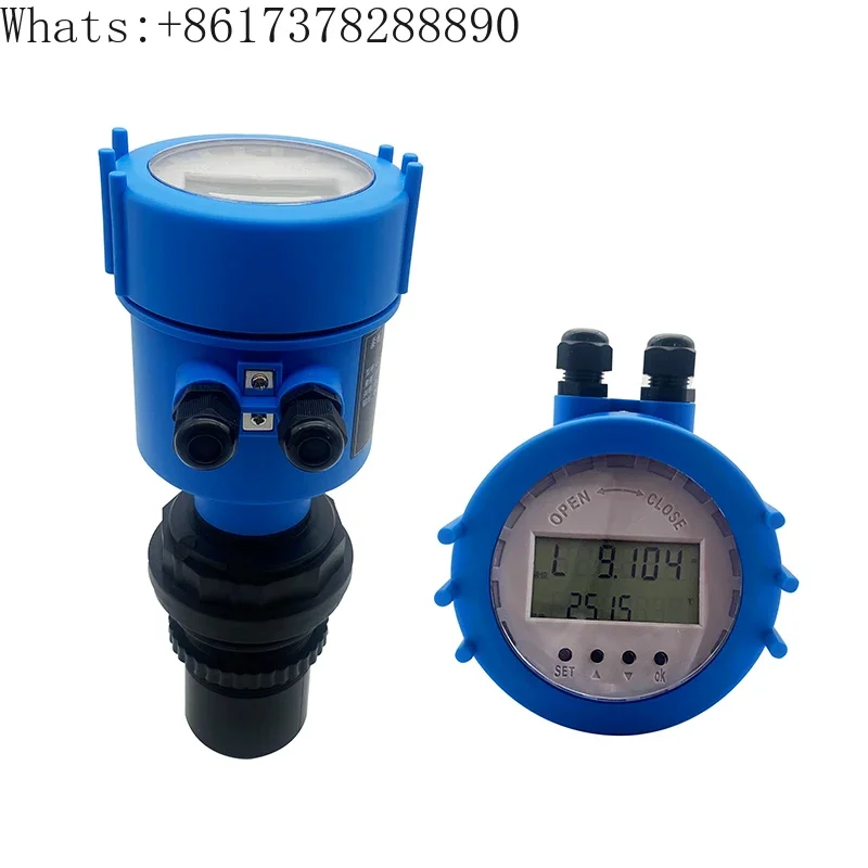 Встроенный ультразвуковой датчик уровня воды сточных вод глина материал