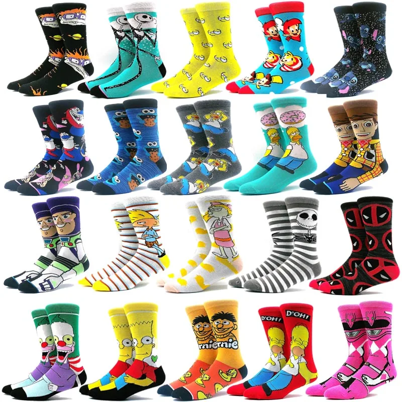 2023 New Arrival Anime women men socks Long Socks Men‘s Knee-High Cosplay Calf Sock Adult Personality Hip Hop Christmas Socks