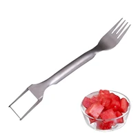 watermelon slicer cut melon tool 304 stainless steel meat cutter fruit slicer melon fruit cutting fork spoon kitchen accessories