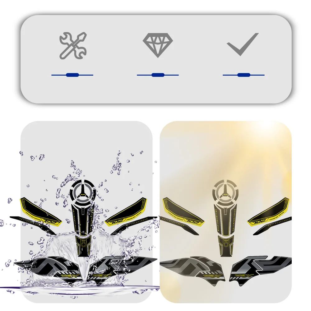 Аксессуары для мотоцикла Benelli TRK 702X 702X2023 3D гелевая эпоксидная смола Набор наклеек