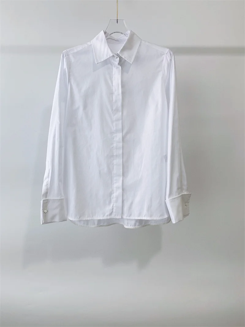 

Женские блузки из хлопка, белые рубашки высокого качества, лето 2022