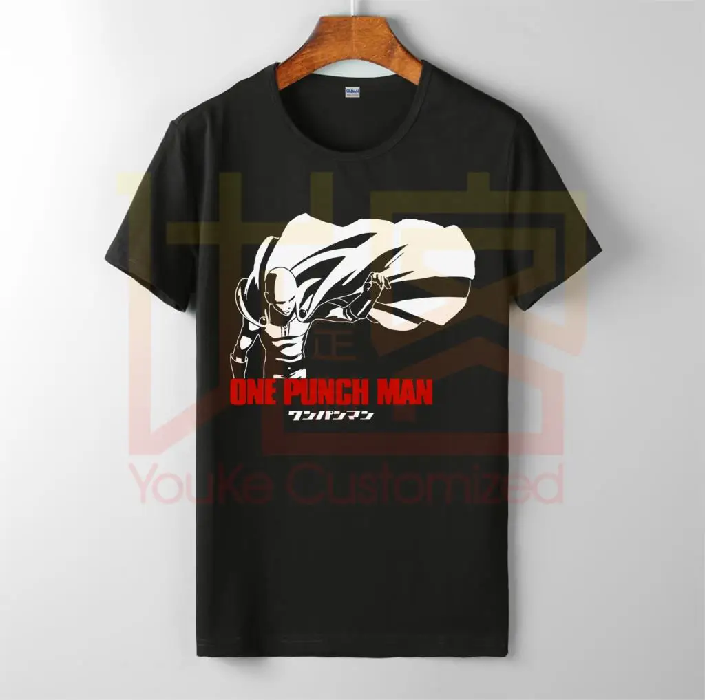 

one punch saitama hero anime manga t shirt men's hot selling 100% cotton custom printed high quality brand unisex t-shirt