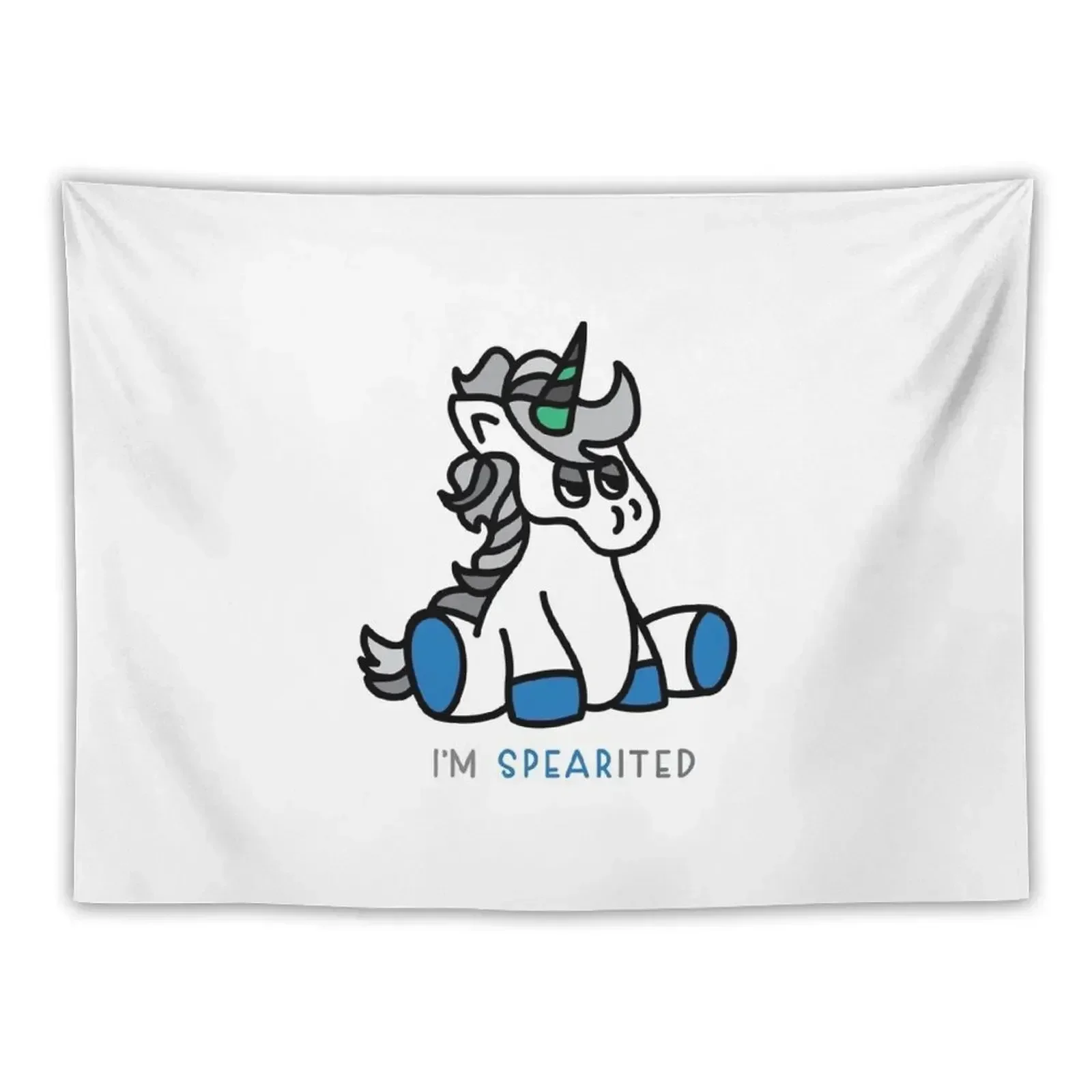 Я скорость Альтернативный готический грустный гобелен с единорогом