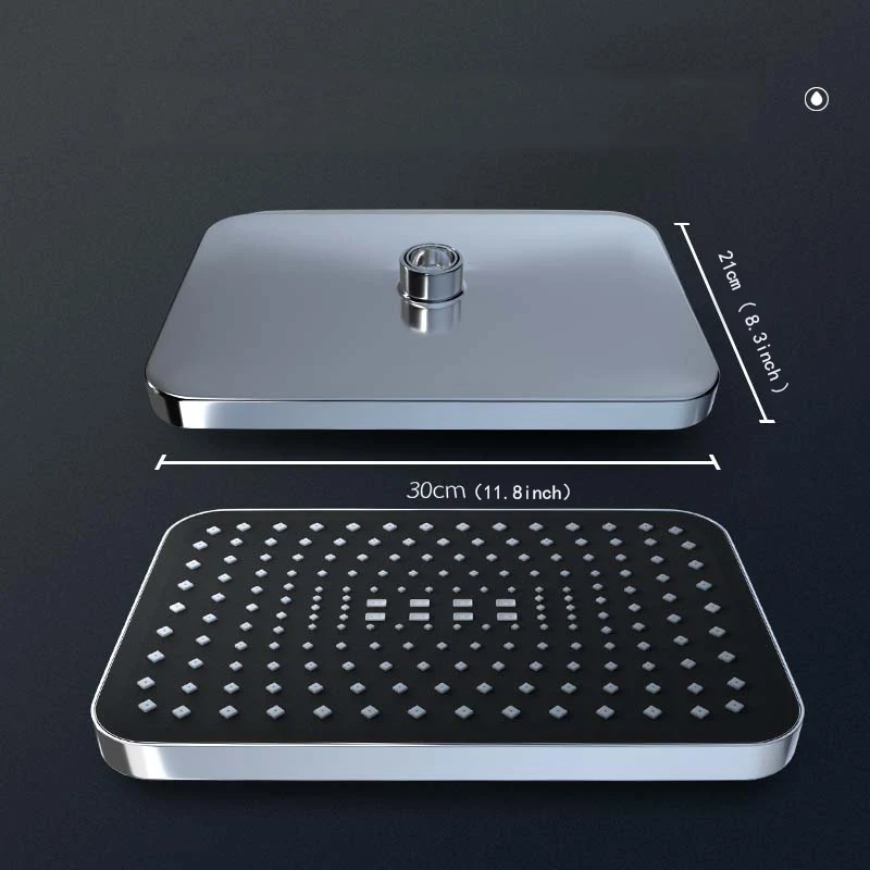 Насадка для душа с дождевой насадкой и ручным комбинированным режимом большая